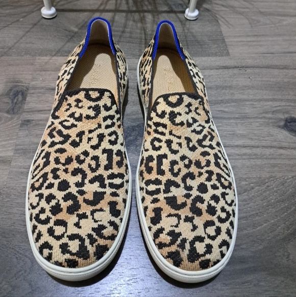 Rothy's Men's Leopard Print Slip-Ons